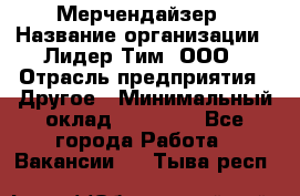 Мерчендайзер › Название организации ­ Лидер Тим, ООО › Отрасль предприятия ­ Другое › Минимальный оклад ­ 20 000 - Все города Работа » Вакансии   . Тыва респ.